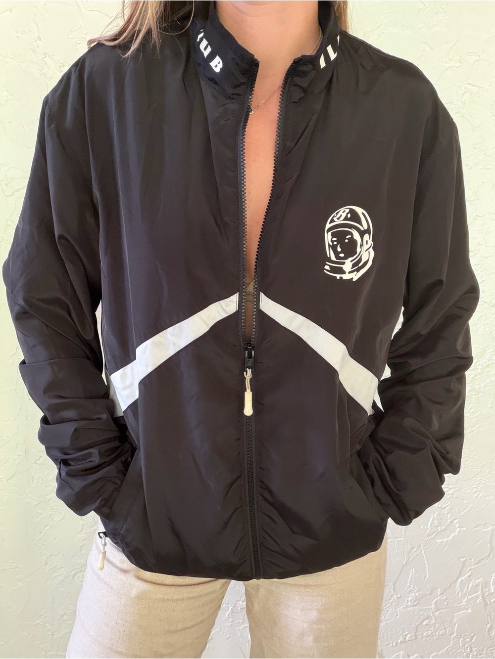 Billionaire Boys Club Black Windbreaker with White Astro Logo
